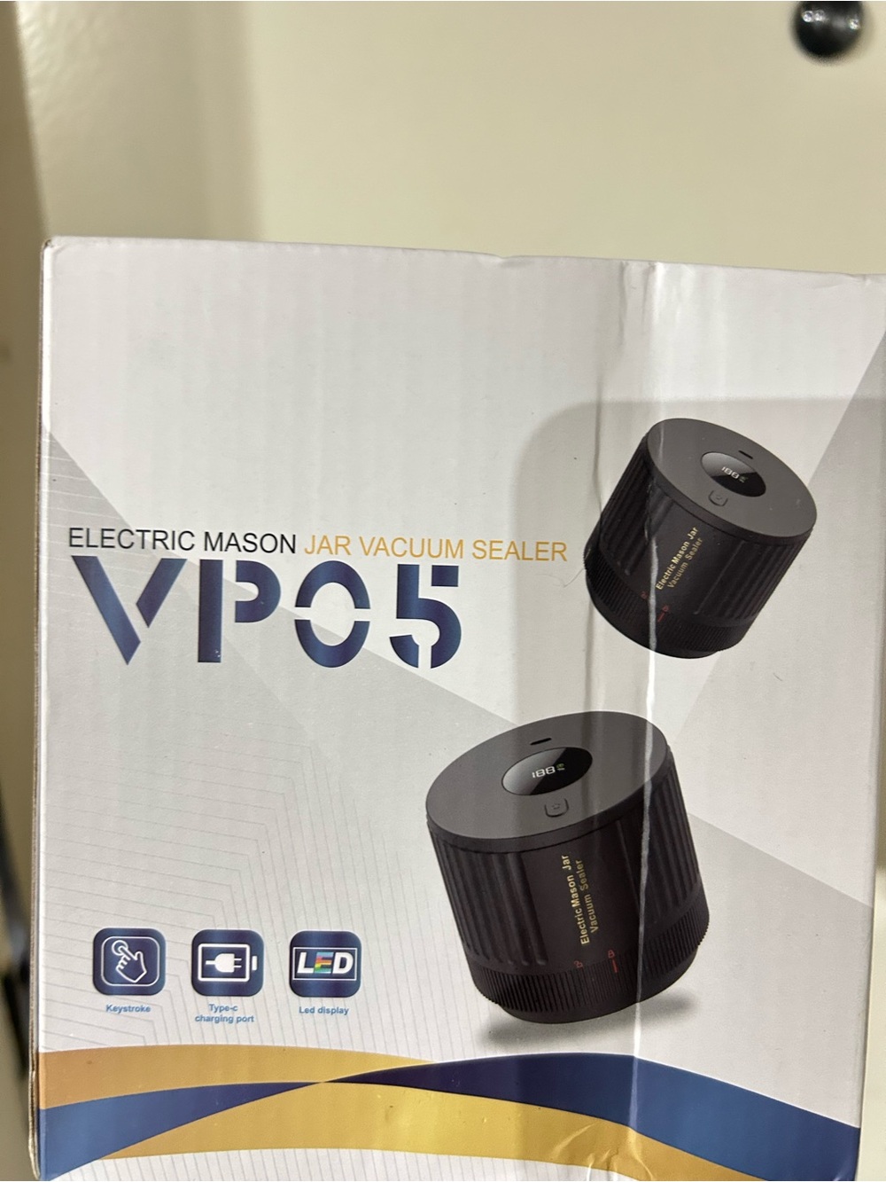 vp05 electric mason jar vacuum sealer